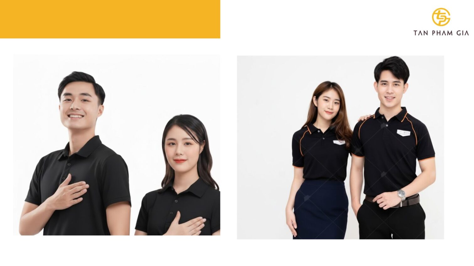 Mẫu Áo Polo Đồng Phục Màu Đen