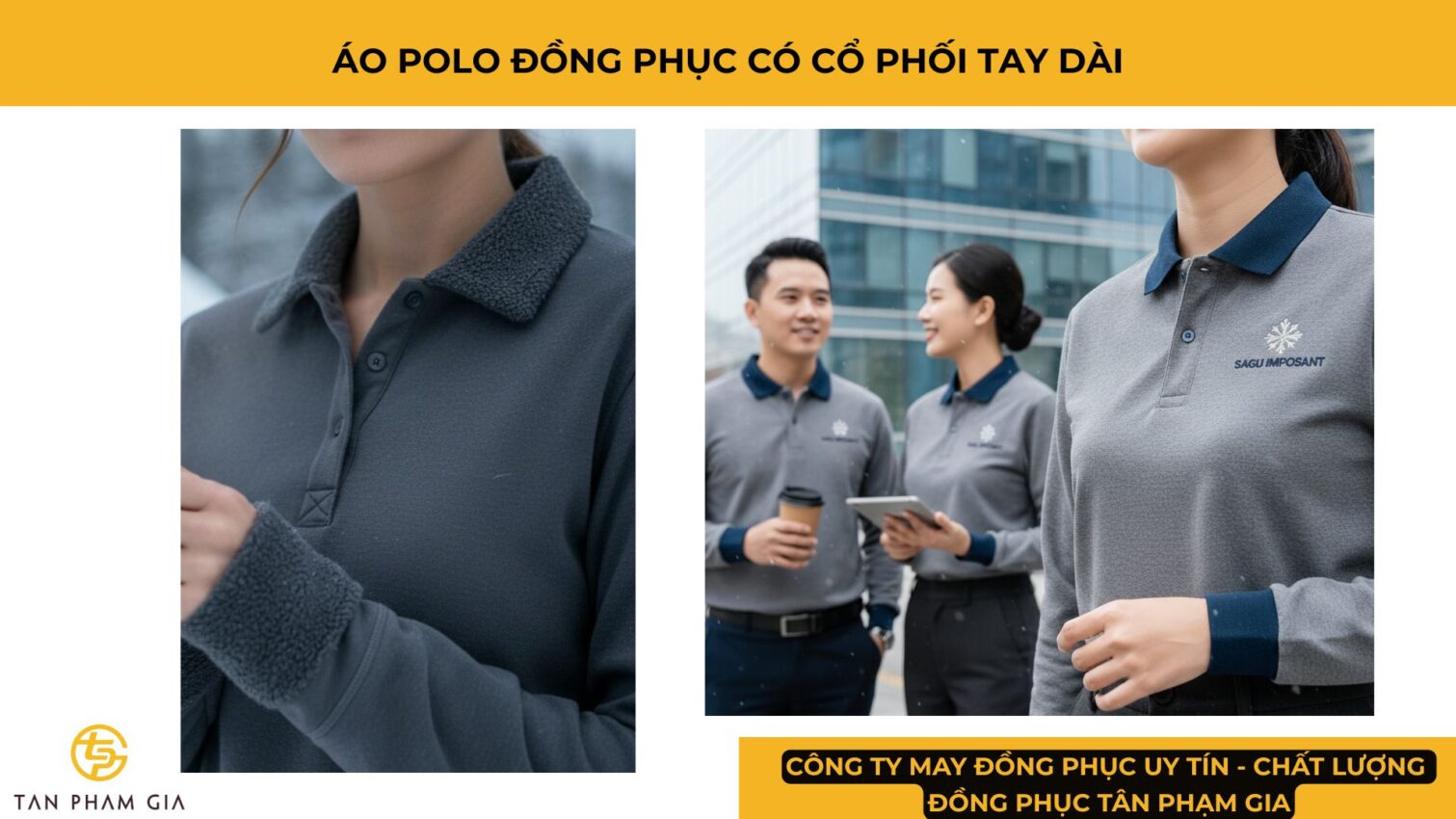 Mẫu Áo Polo Đồng Phục Mùa Đông