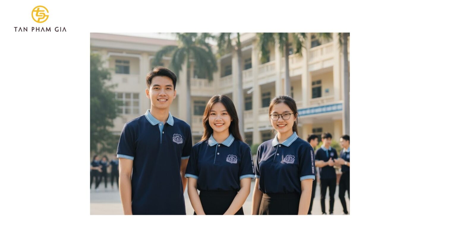 Mẫu Áo Polo Đồng Phục Xanh Navy