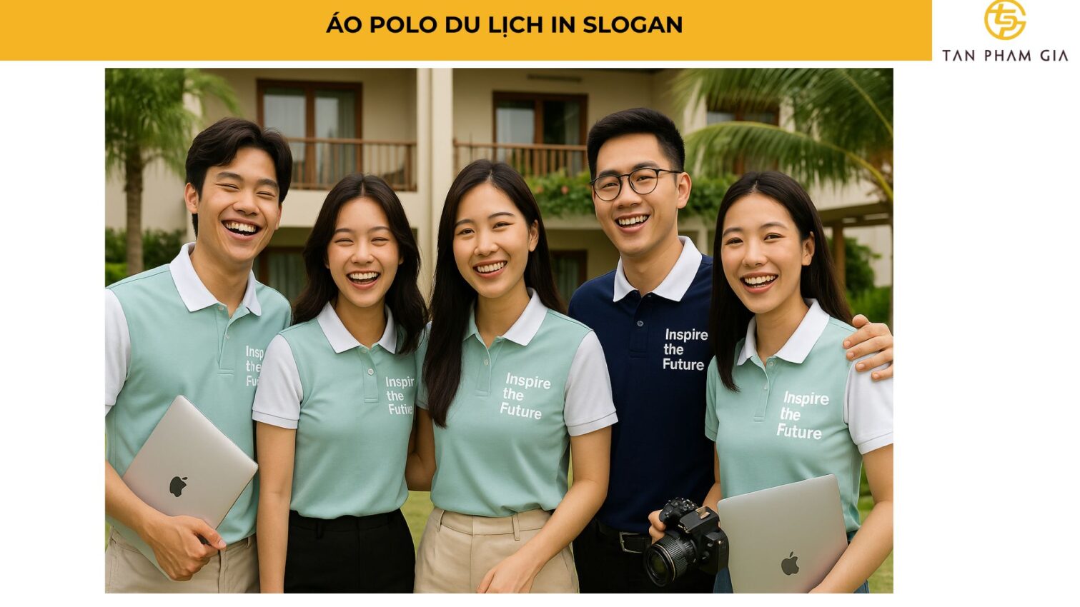 Áo Polo Du Lịch In Slogan