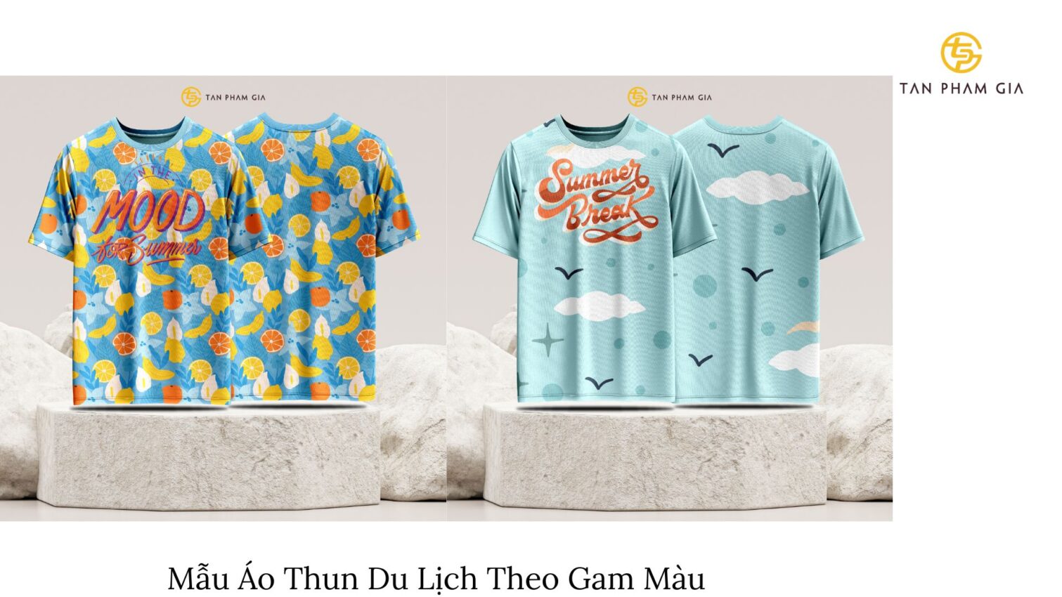 Mẫu Áo Thun Du Lịch Theo Gam Màu