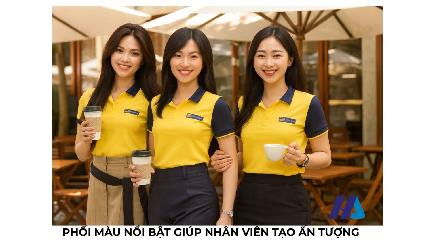 Đồng phục công sở phối màu cá tính