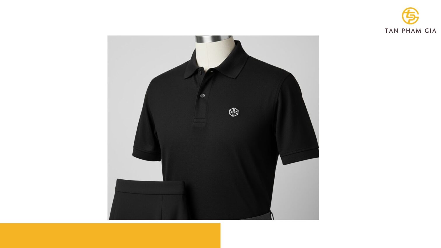 Mẫu Áo Polo Đồng Phục Màu Đen