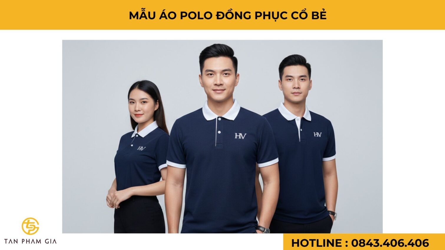 Mẫu Áo Polo Đồng Phục Cổ Bẻ