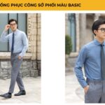 Đồng phục công sở phối màu basic Đồng phục công sở phối màu basic