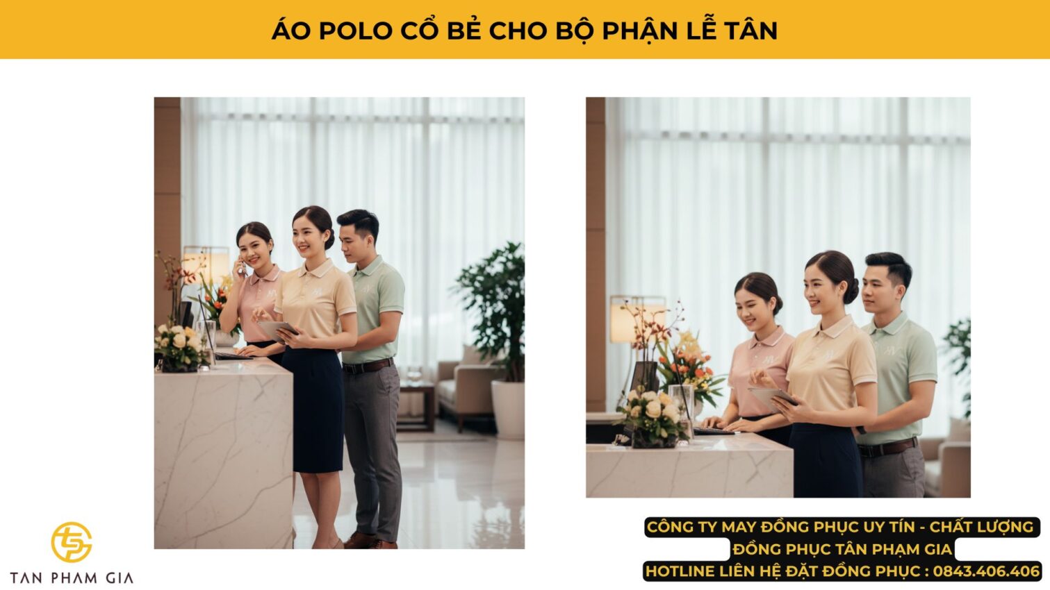 Mẫu Áo Polo Đồng Phục Cổ Bẻ