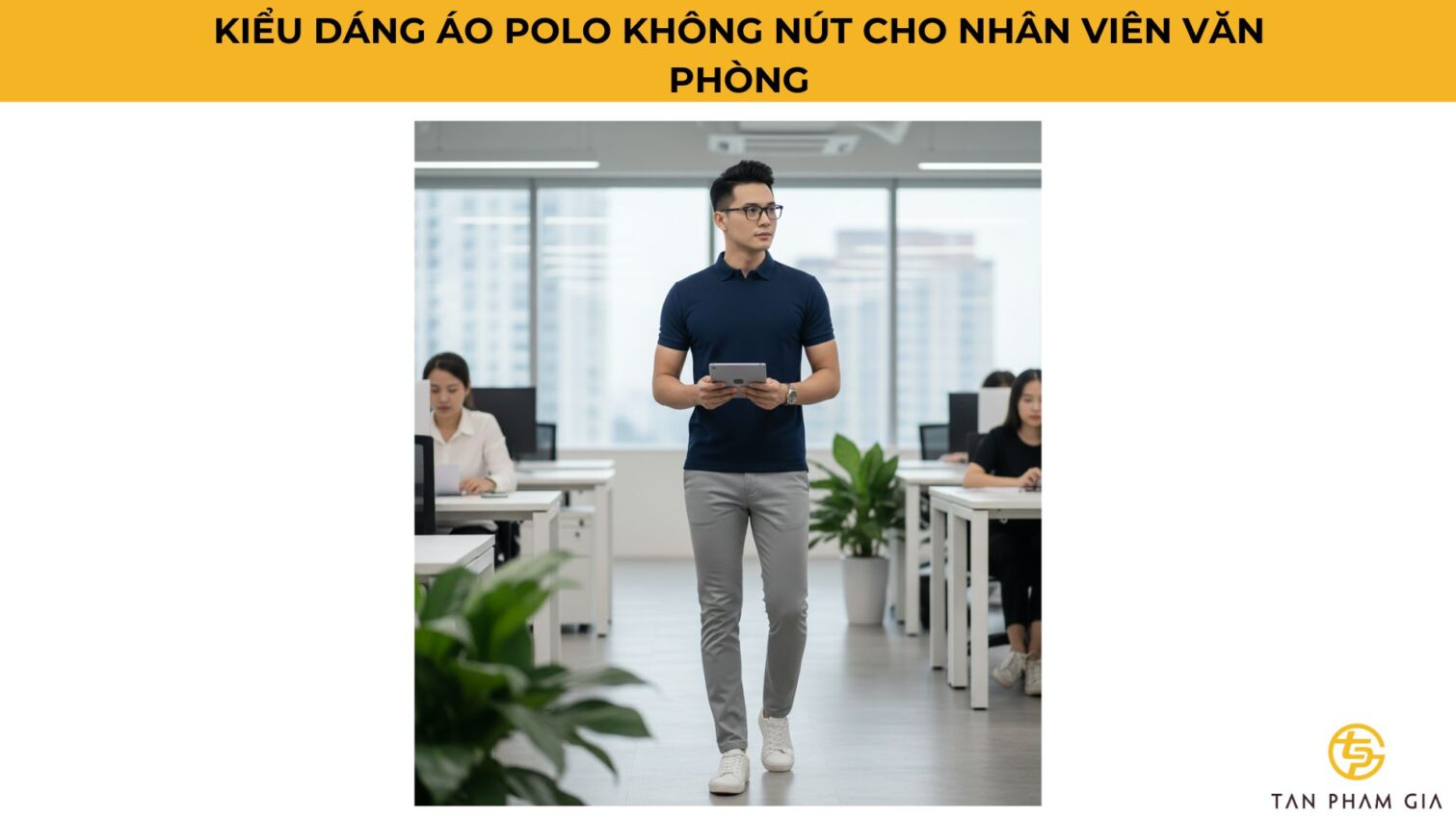 Mẫu Áo Polo Đồng Phục Không Nút
