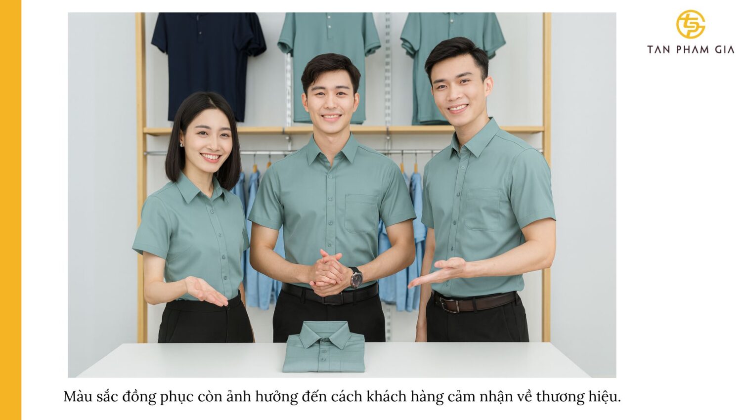 Đồng phục công sở phối màu trẻ trung