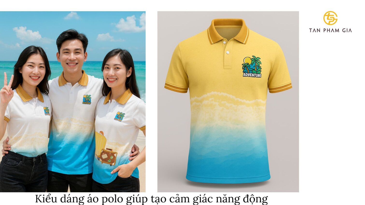 Mẫu Áo Polo Du Lịch Trẻ Trung