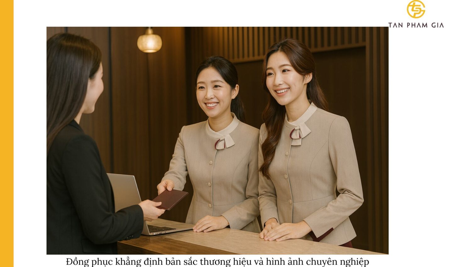 Đồng phục công sở cho nhân viên lễ tân