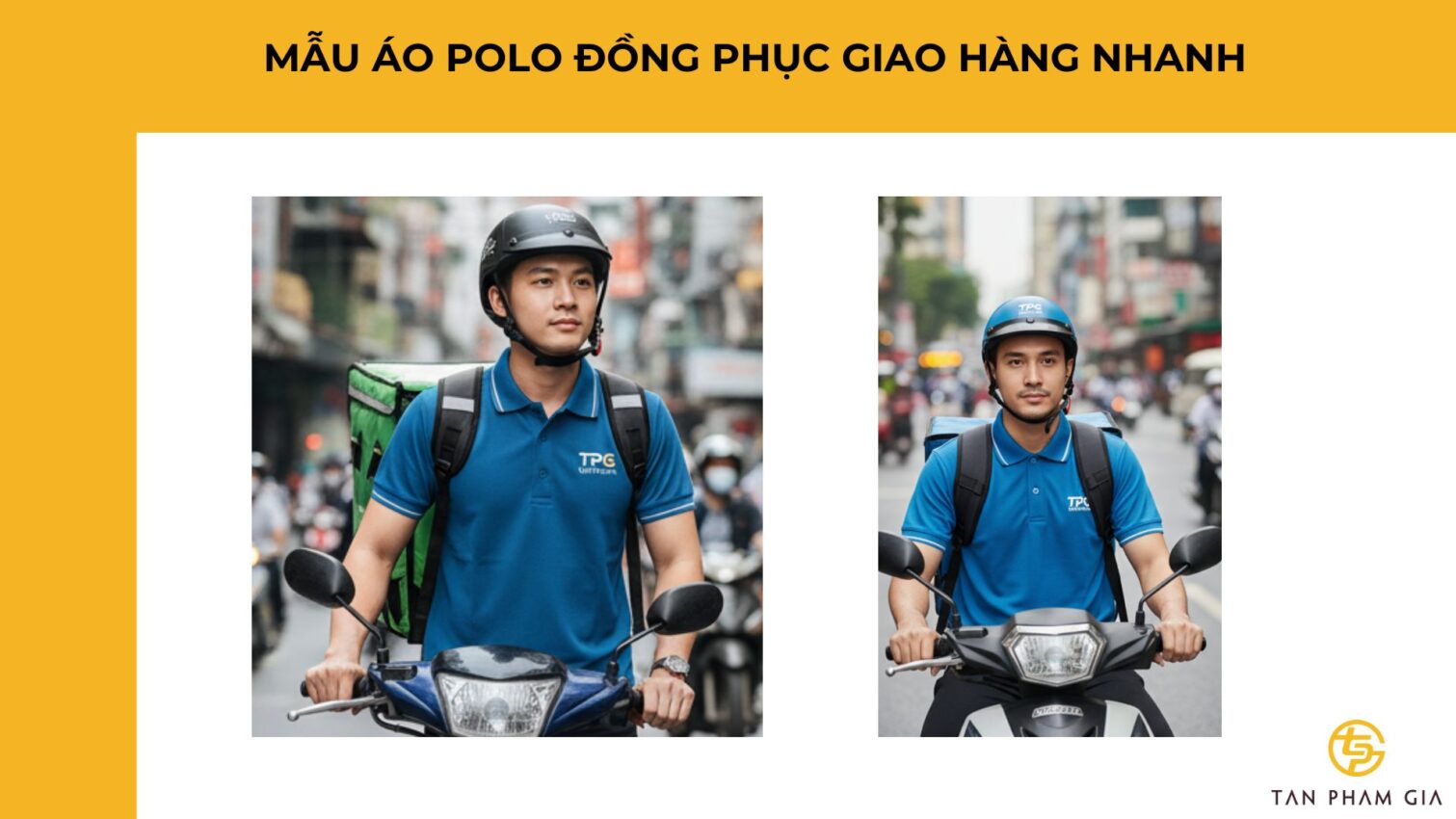 Mẫu Áo Polo Đồng Phục Giao Hàng Nhanh