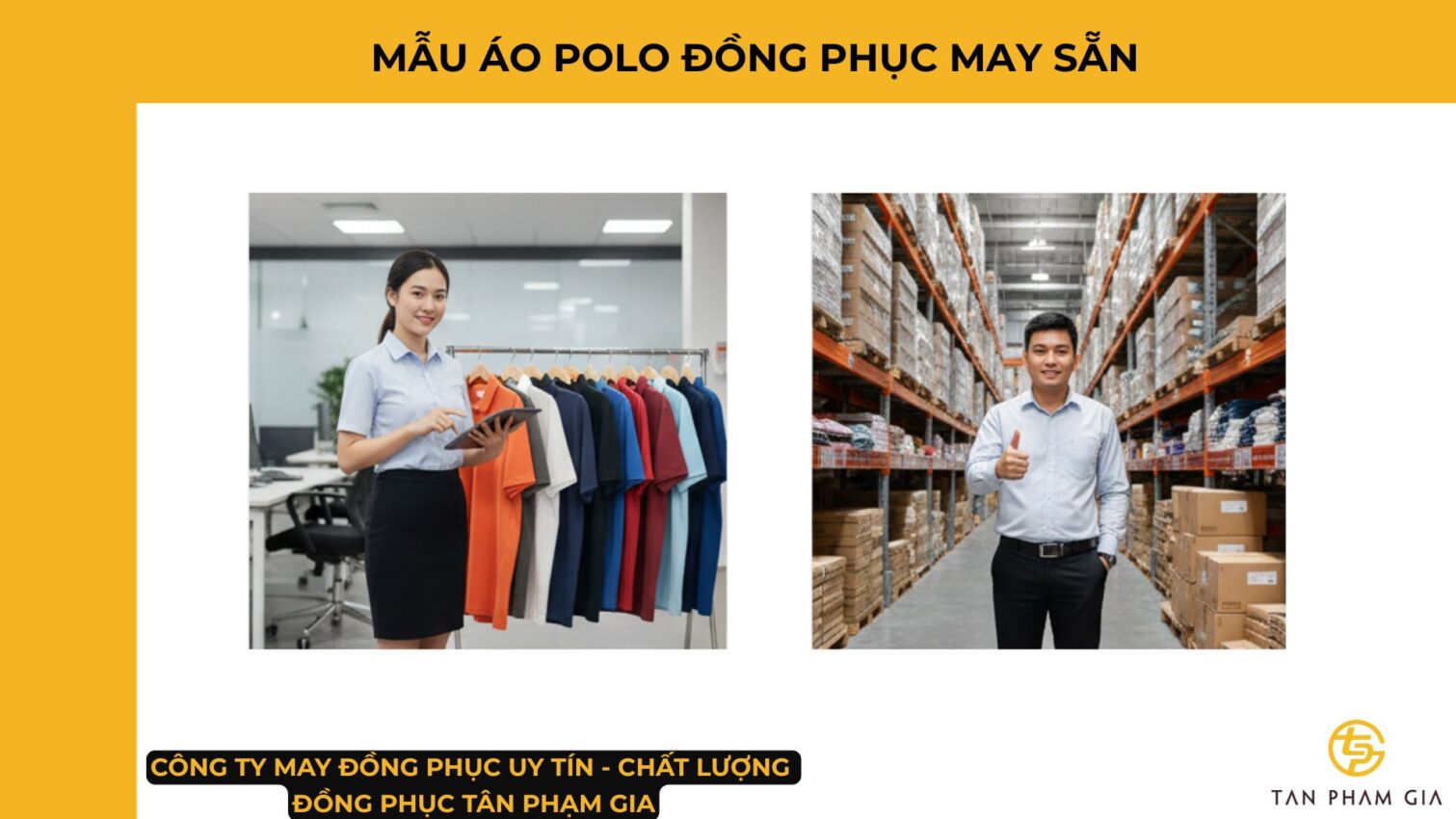 Mẫu Áo Polo Đồng Phục May Sẵn