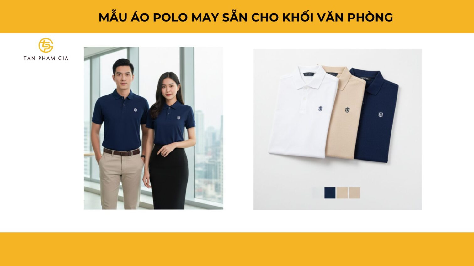 Mẫu Áo Polo Đồng Phục May Sẵn