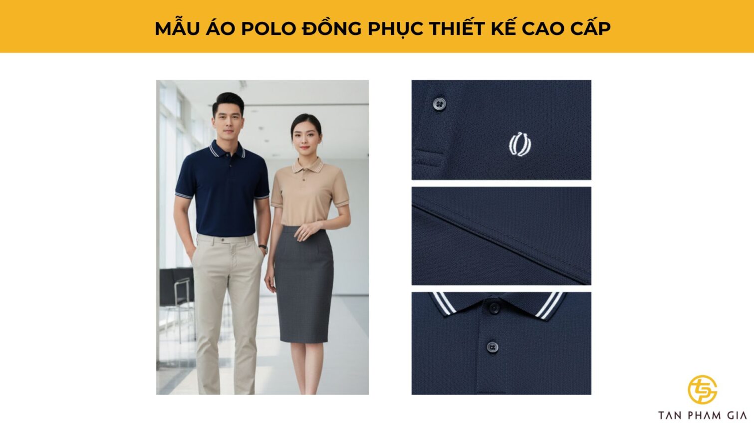 Mẫu Áo Polo Đồng Phục Thiết Kế Cao Cấp