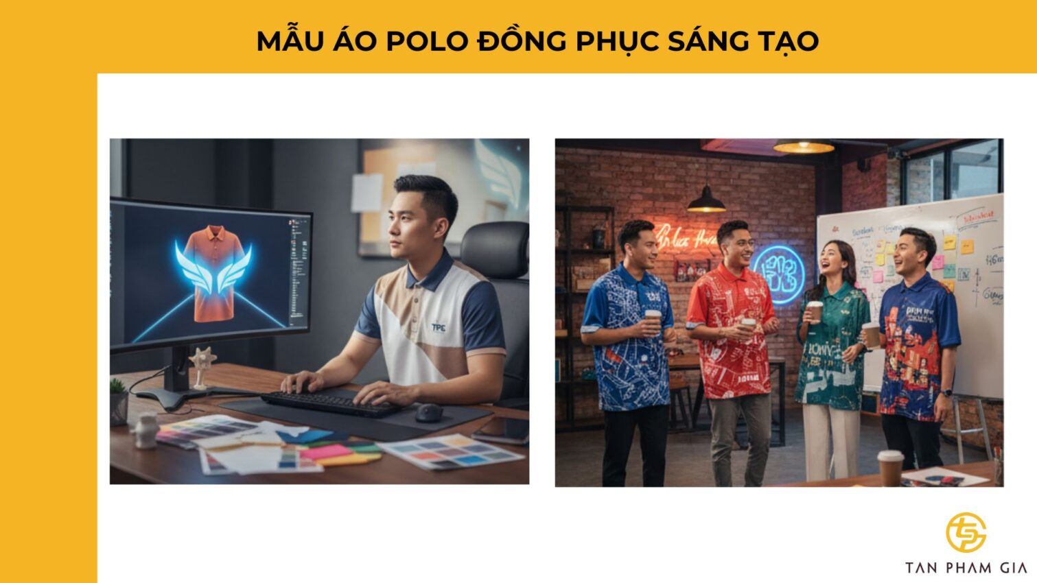 Mẫu Áo Polo Đồng Phục Sáng Tạo