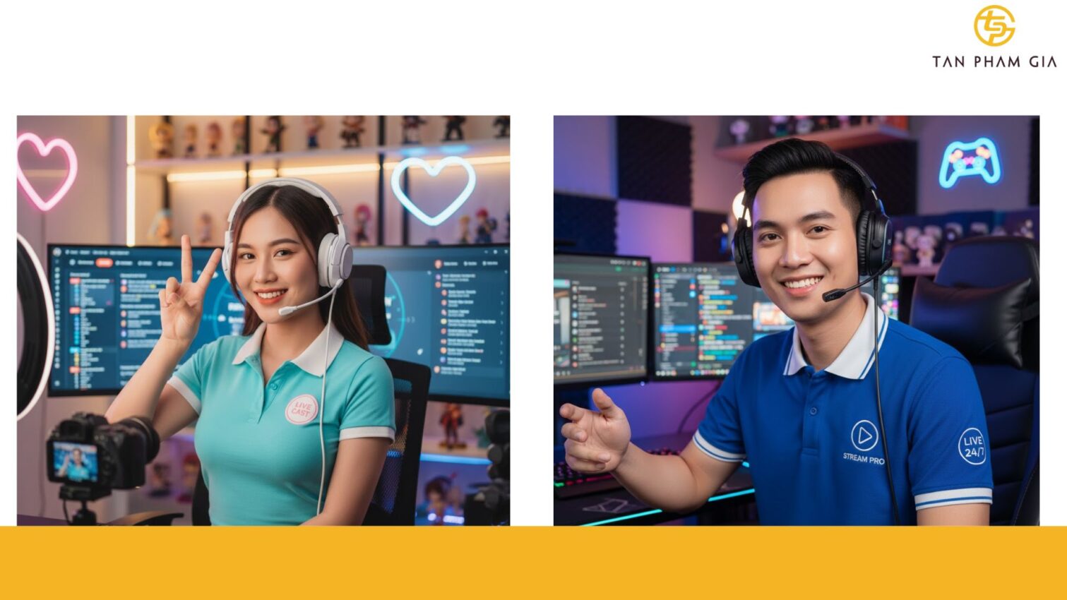 Mẫu Áo Polo Đồng Phục Livestream