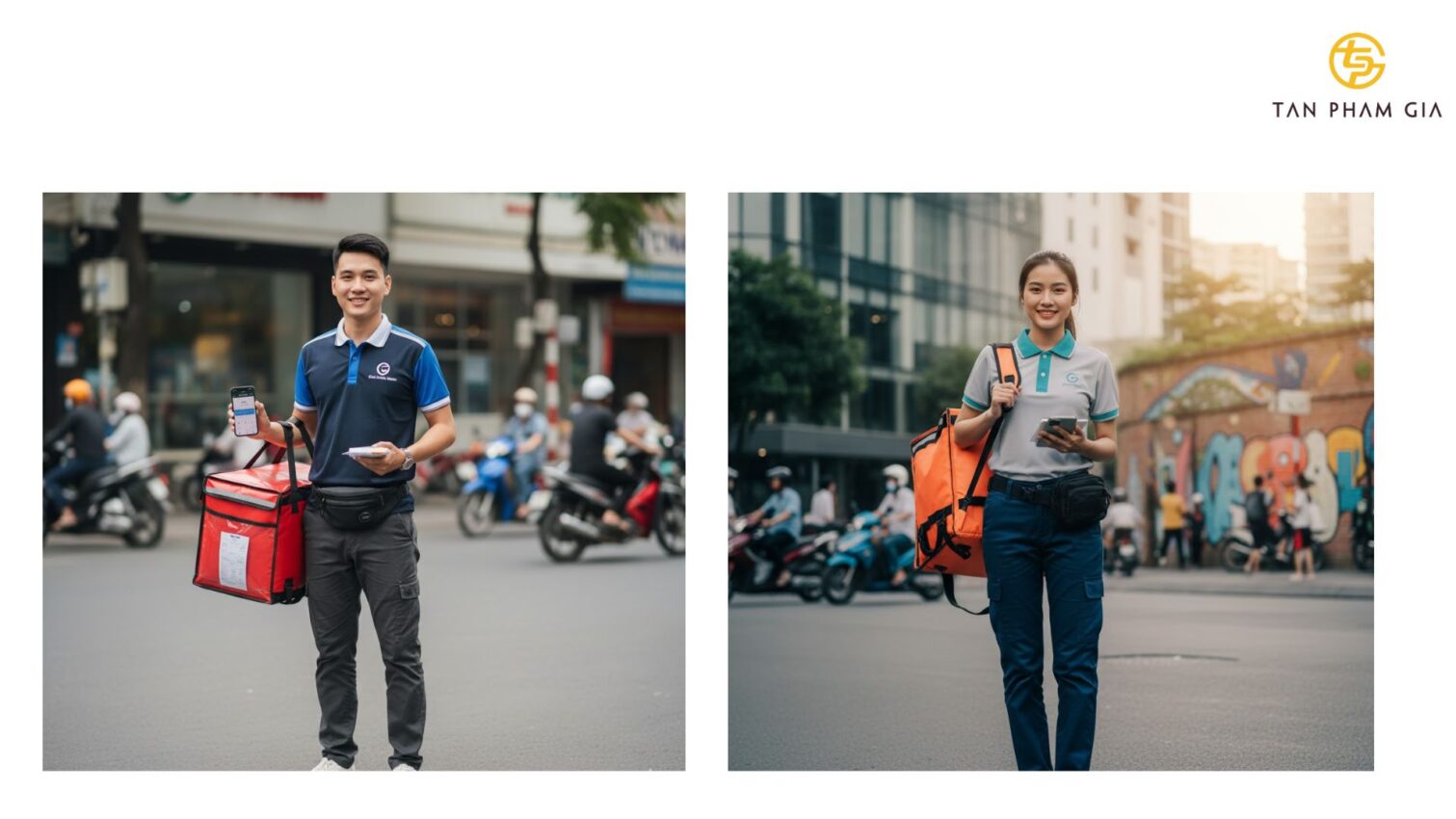 Mẫu Áo Polo Đồng Phục Giao Hàng