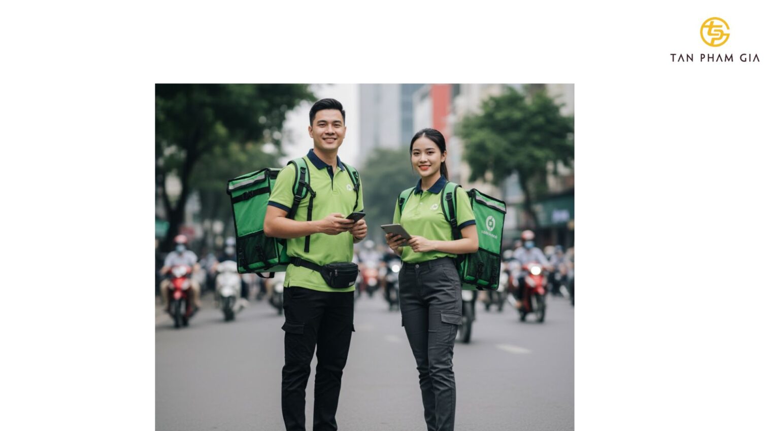 Mẫu Áo Polo Đồng Phục Giao Hàng