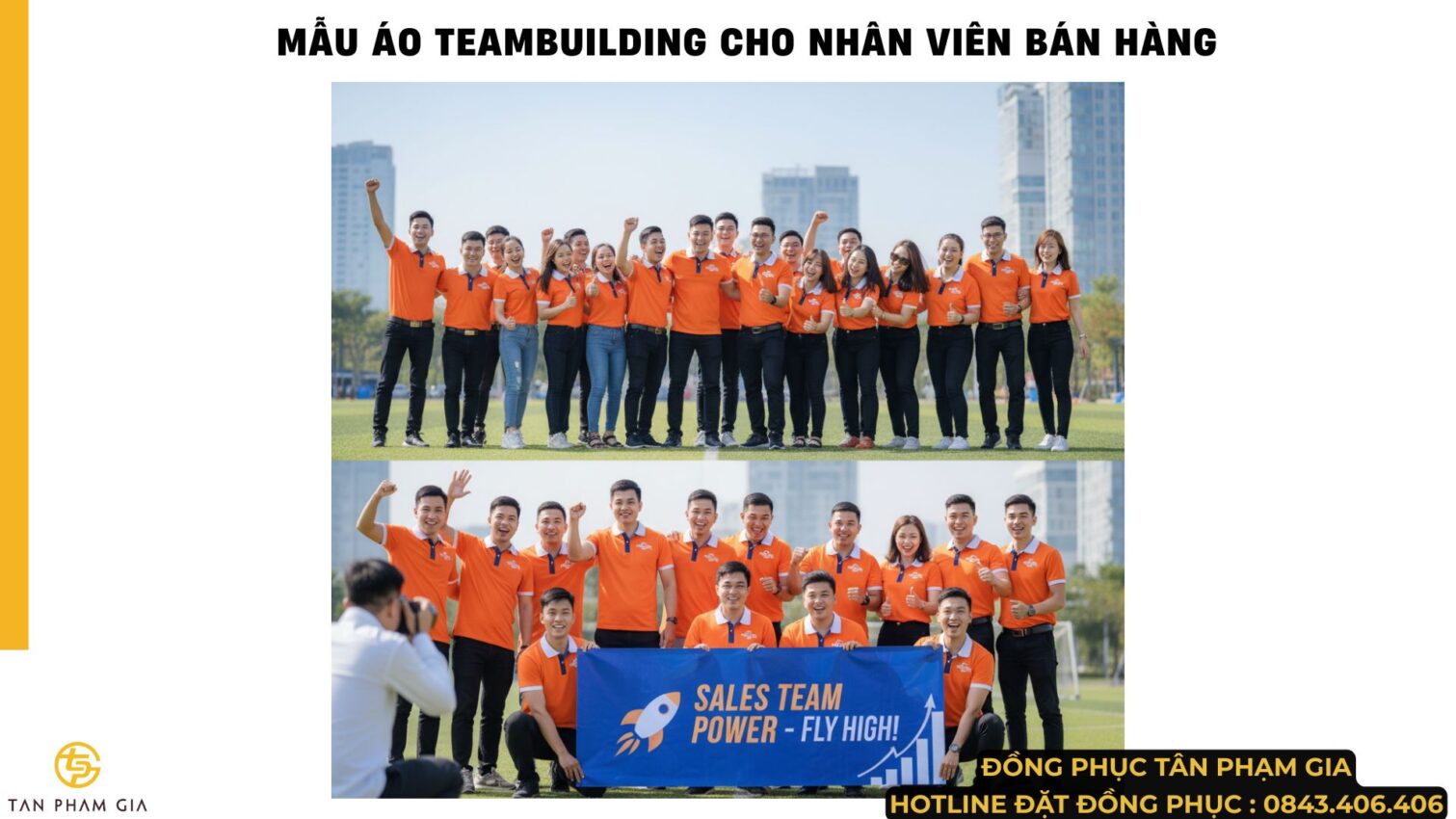 Mẫu Áo Teambuilding Cho Nhân Viên Bán Hàng
