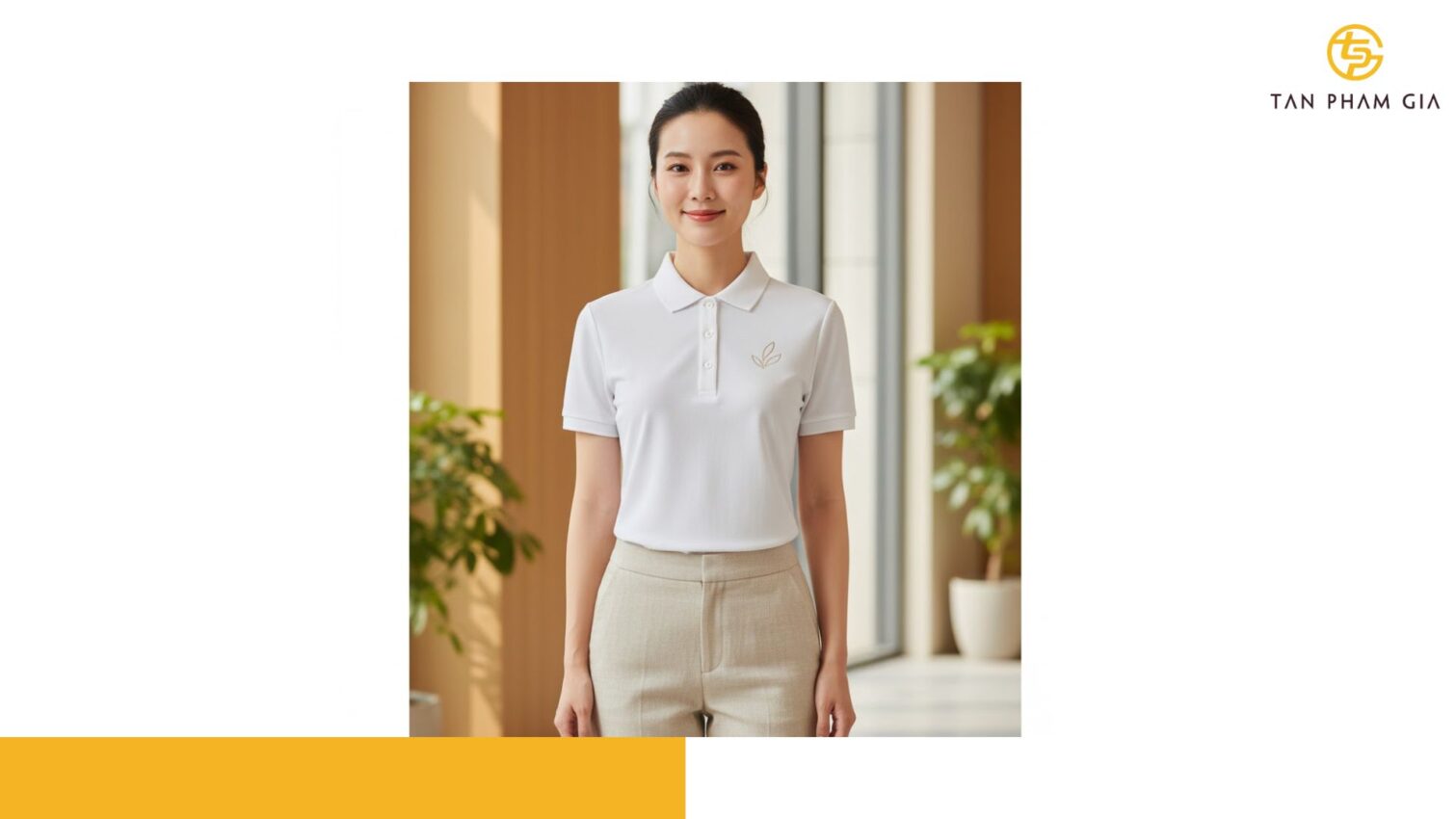 Mẫu Áo Polo Đồng Phục Màu Trắng