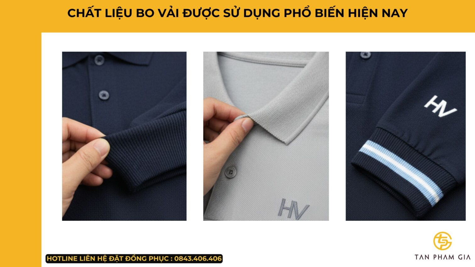 Mẫu Áo Polo Đồng Phục Phối Bo