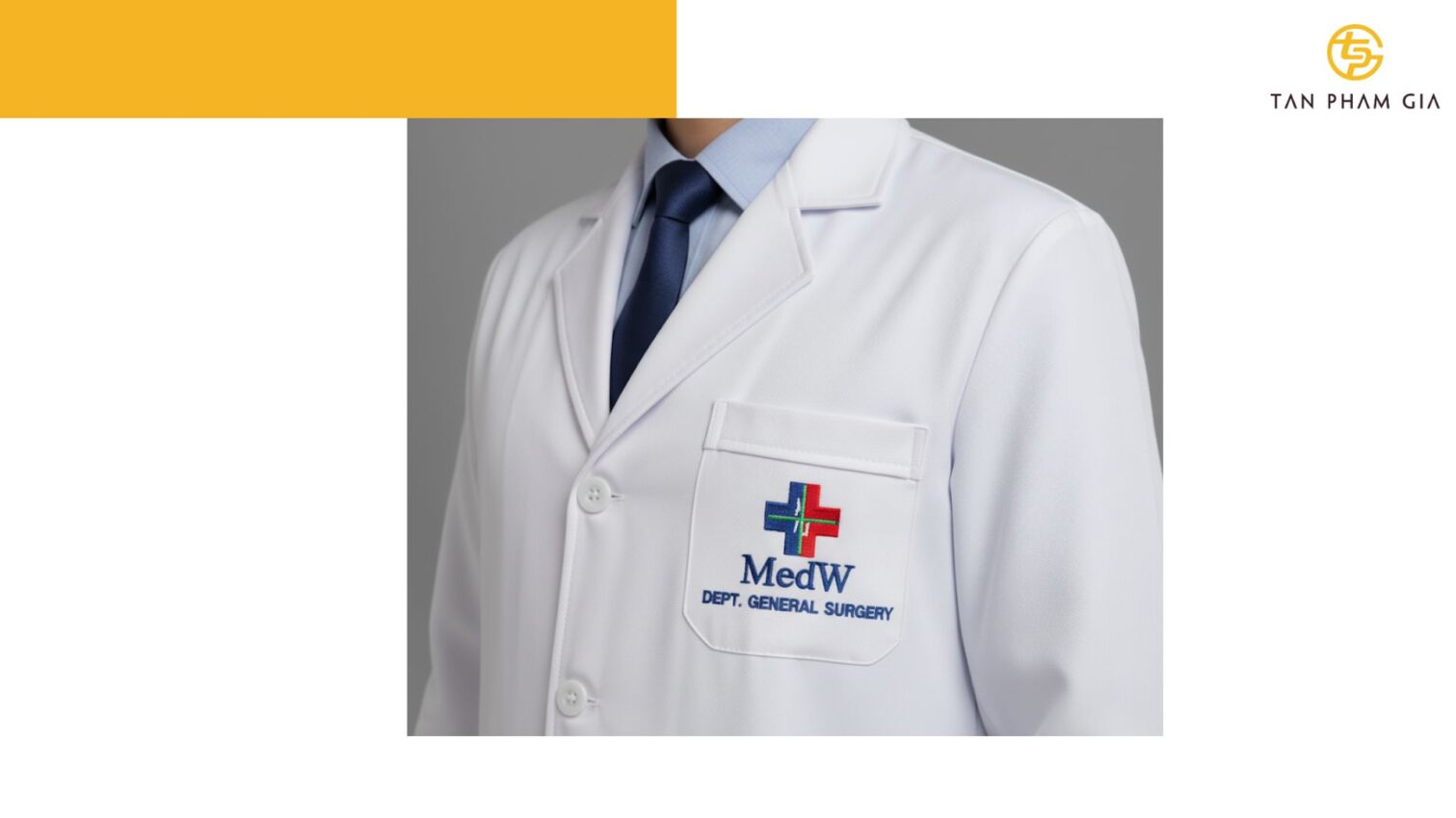 Đồng phục y tế thêu logo chuyên nghiệp