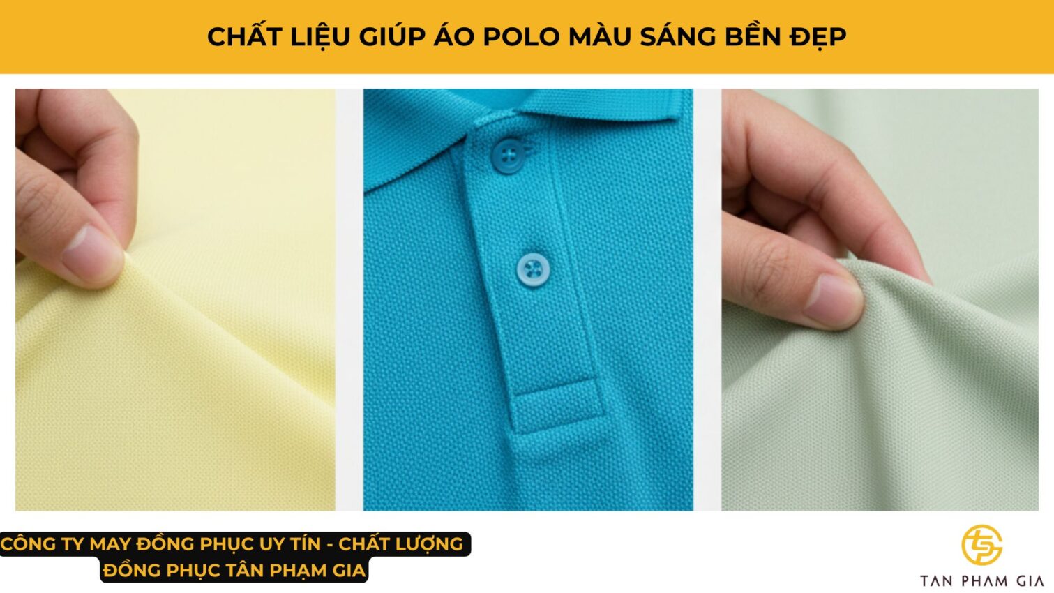 Mẫu Áo Polo Đồng Phục Màu Tươi Sáng