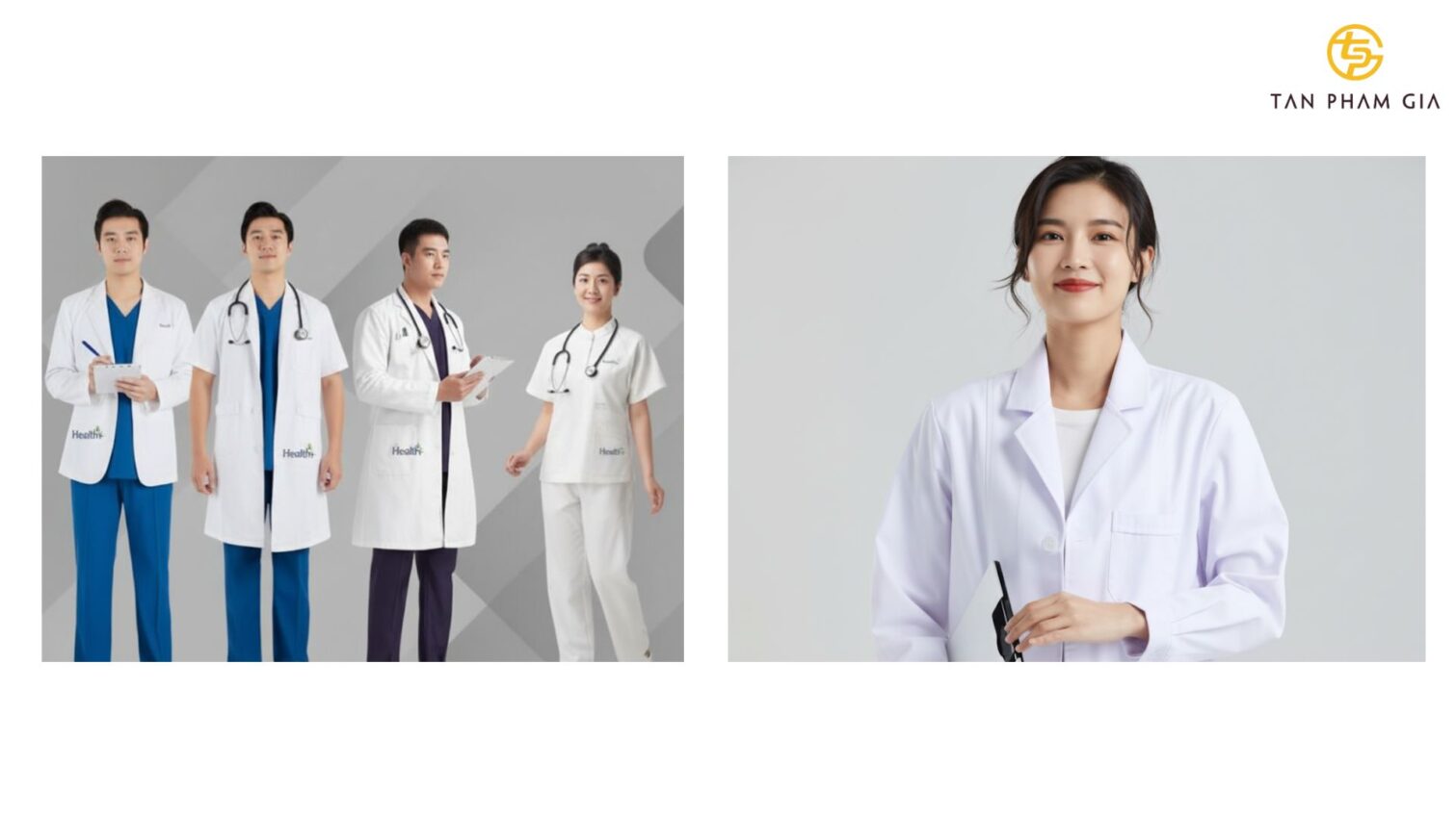 Đồng phục y tế phối màu sang trọng