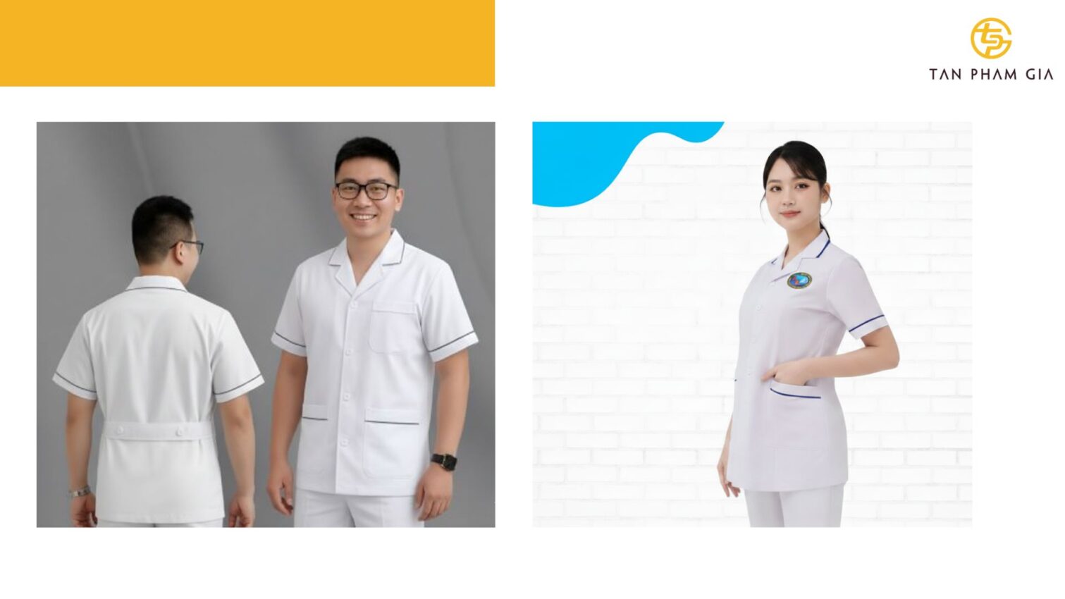 Đồng phục y tế phối màu sang trọng