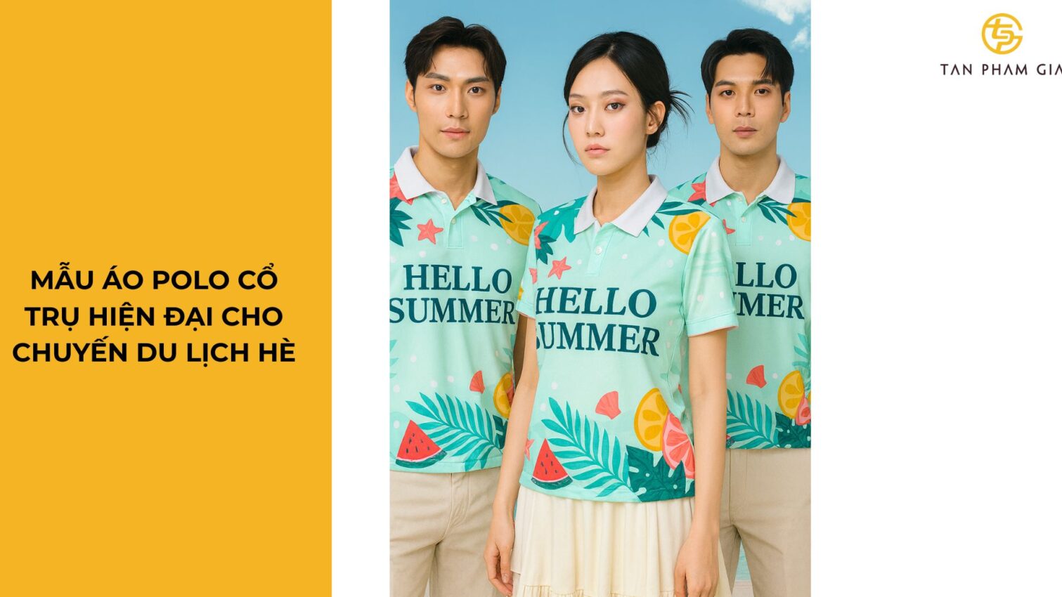 Mẫu Áo Polo Du Lịch Trẻ Trung