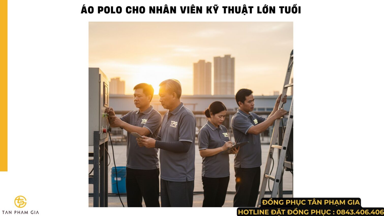Mẫu Áo Polo Đồng Phục Người Lớn Tuổi