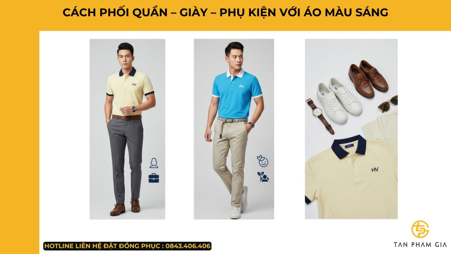 Mẫu Áo Polo Đồng Phục Màu Tươi Sáng