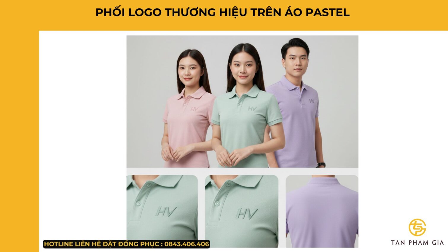 Mẫu Áo Polo Đồng Phục Màu Pastel