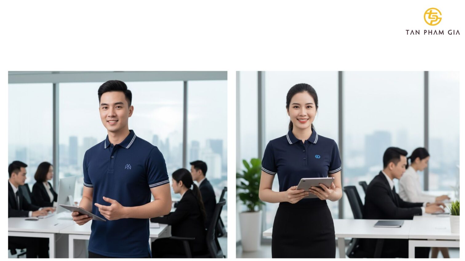 Mẫu Áo Polo Đồng Phục Văn Phòng