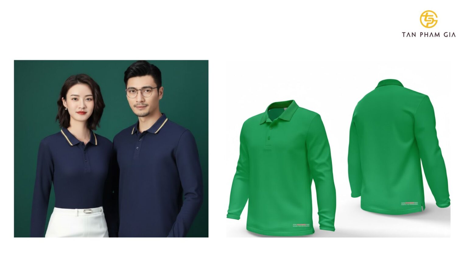 Mẫu Áo Polo Đồng Phục Dài Tay