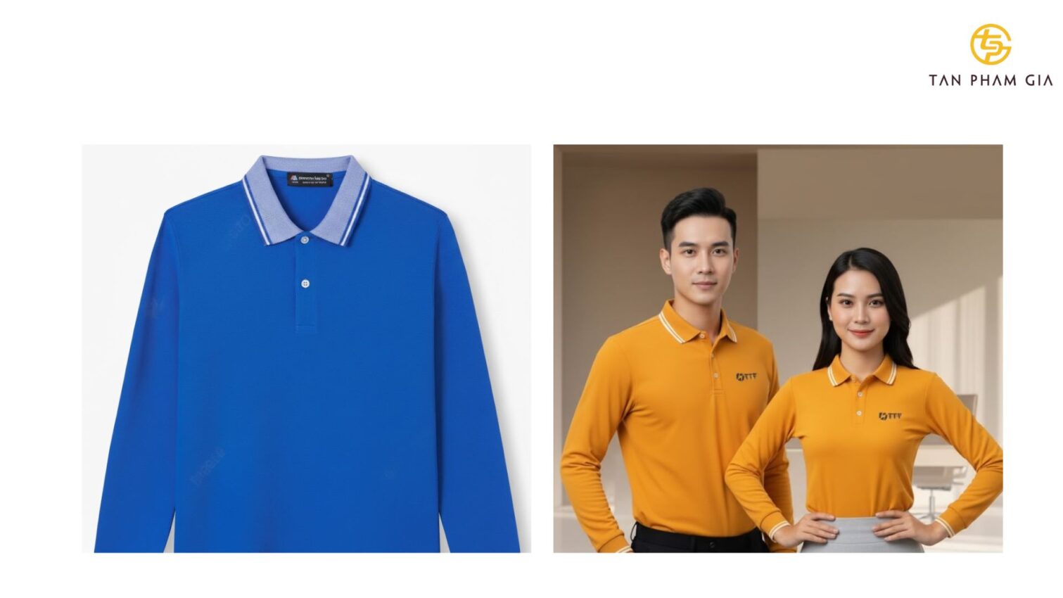 Mẫu Áo Polo Đồng Phục Dài Tay