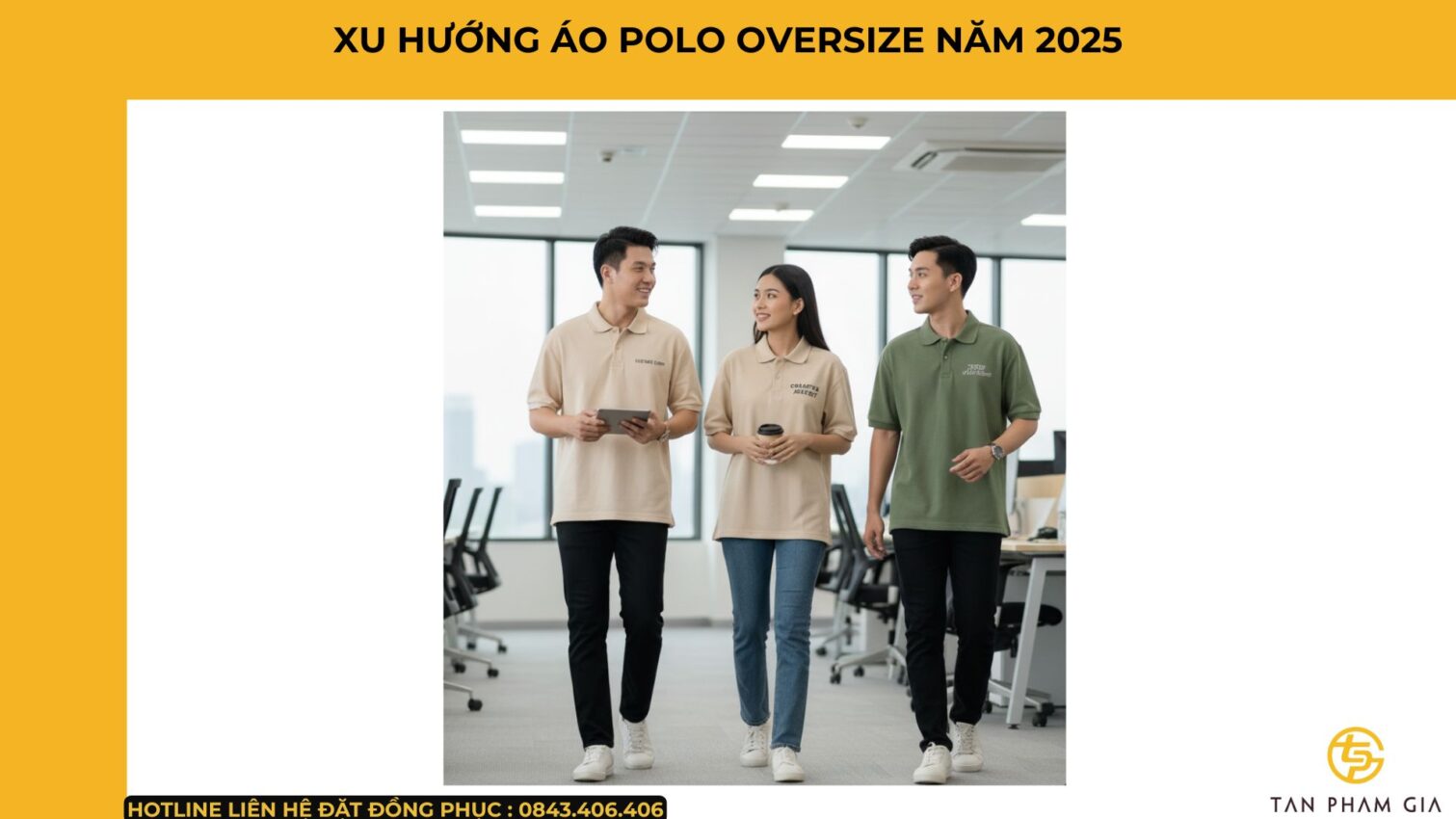 Mẫu Áo Polo Đồng Phục Oversize