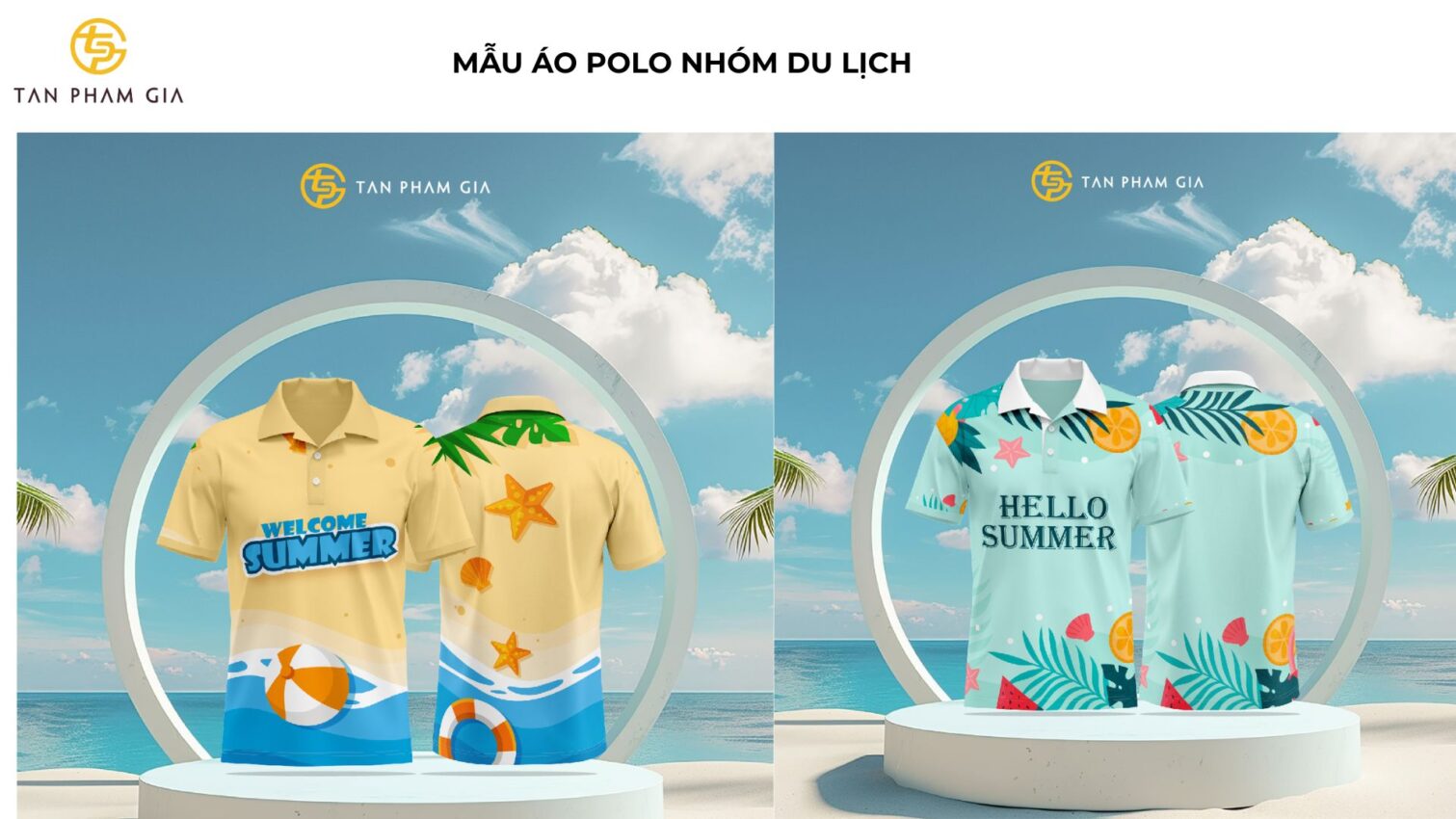 Mẫu Áo Polo Du Lịch Trẻ Trung