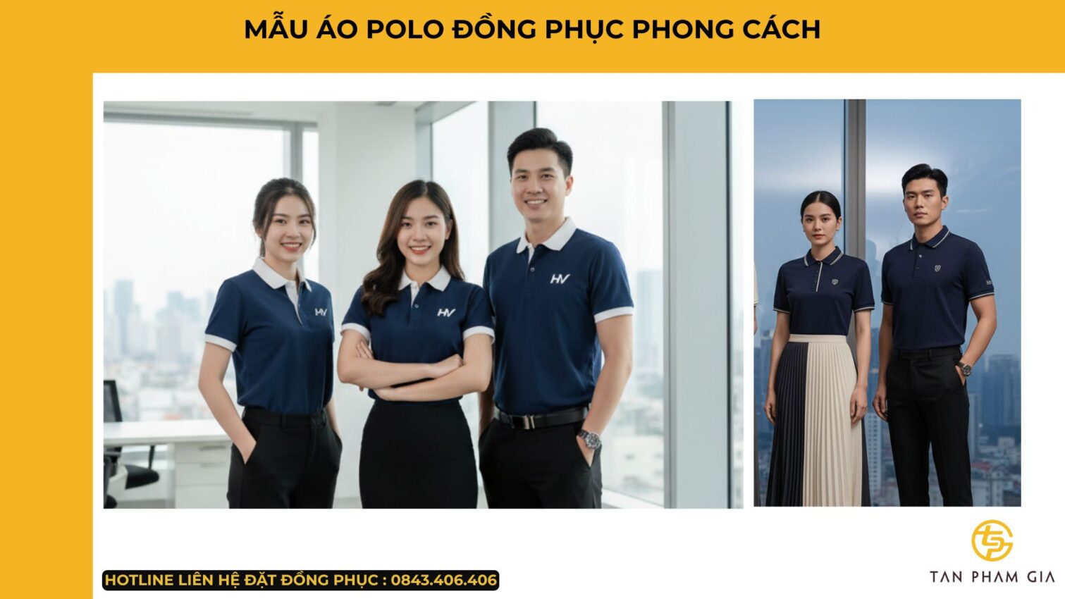 Mẫu Áo Polo Đồng Phục Phong Cách