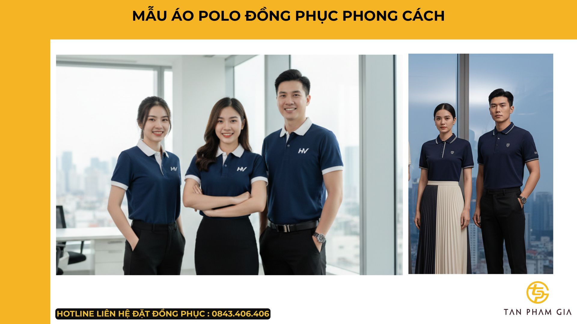 Mẫu Áo Polo Đồng Phục Phong Cách