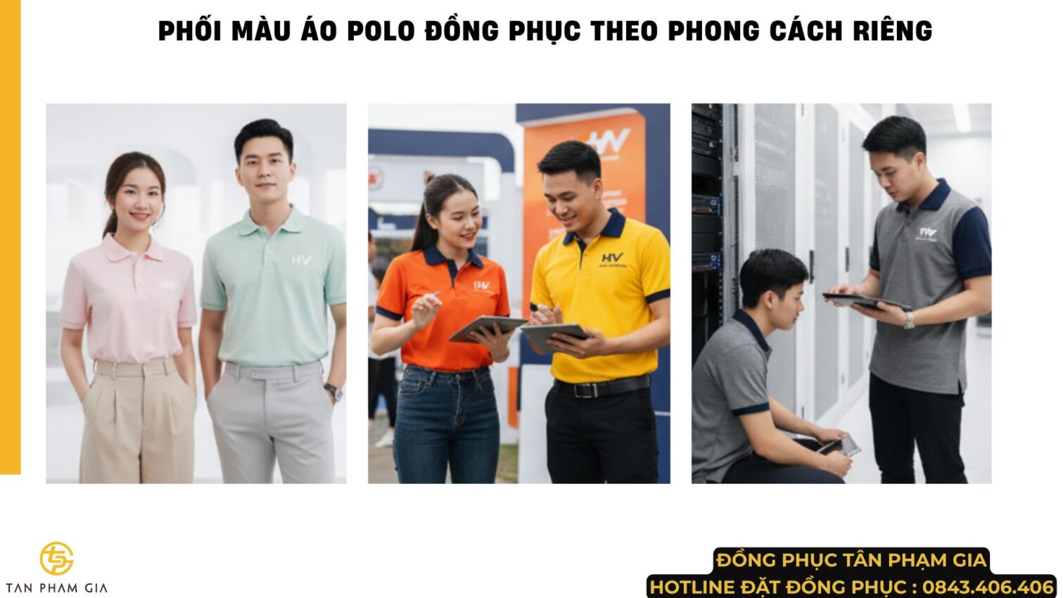 Mẫu Áo Polo Đồng Phục Phong Cách