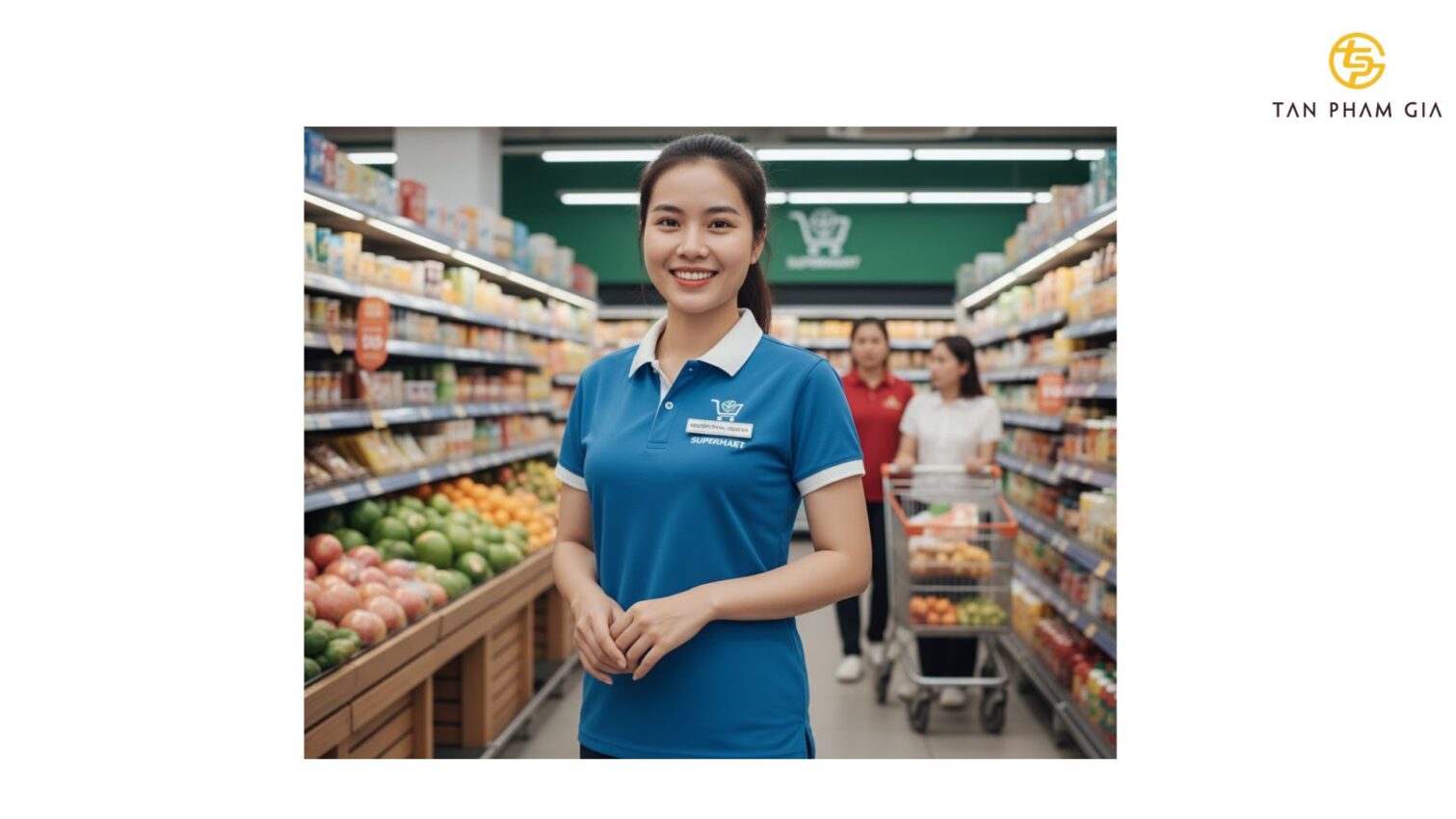 Mẫu Áo Polo Đồng Phục Siêu Thị