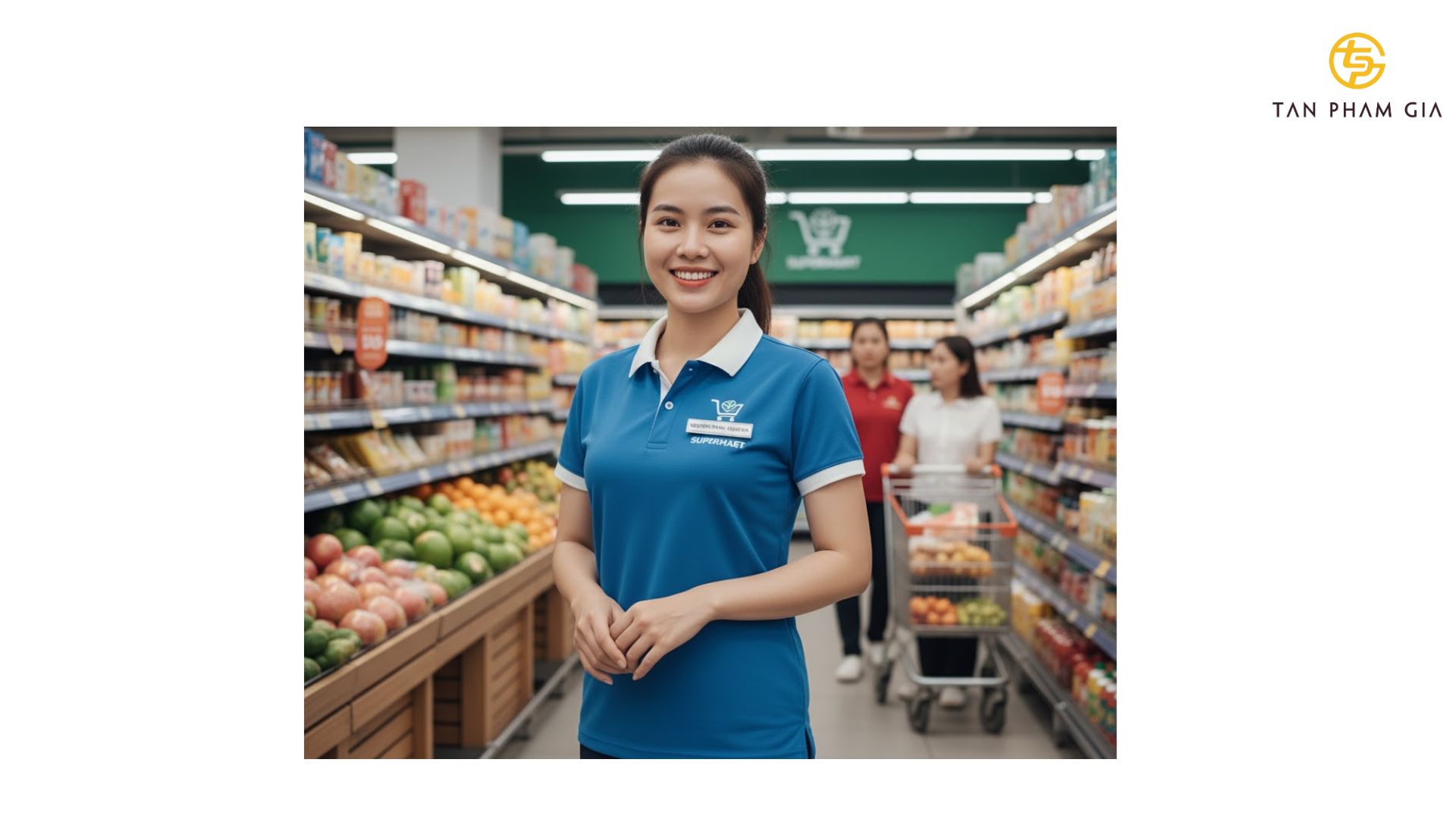 Mẫu Áo Polo Đồng Phục Siêu Thị