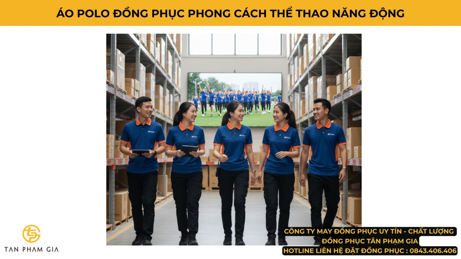 Mẫu Áo Polo Đồng Phục Phong Cách