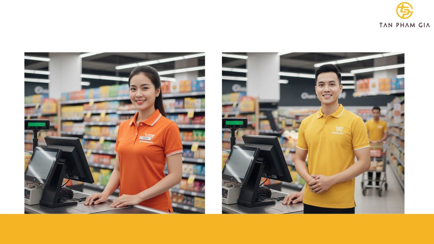 Mẫu Áo Polo Đồng Phục Siêu Thị