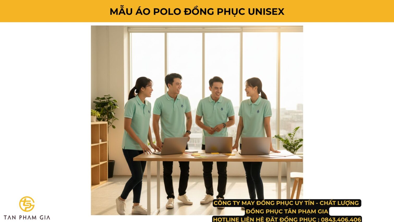 Mẫu Áo Polo Đồng Phục Unisex