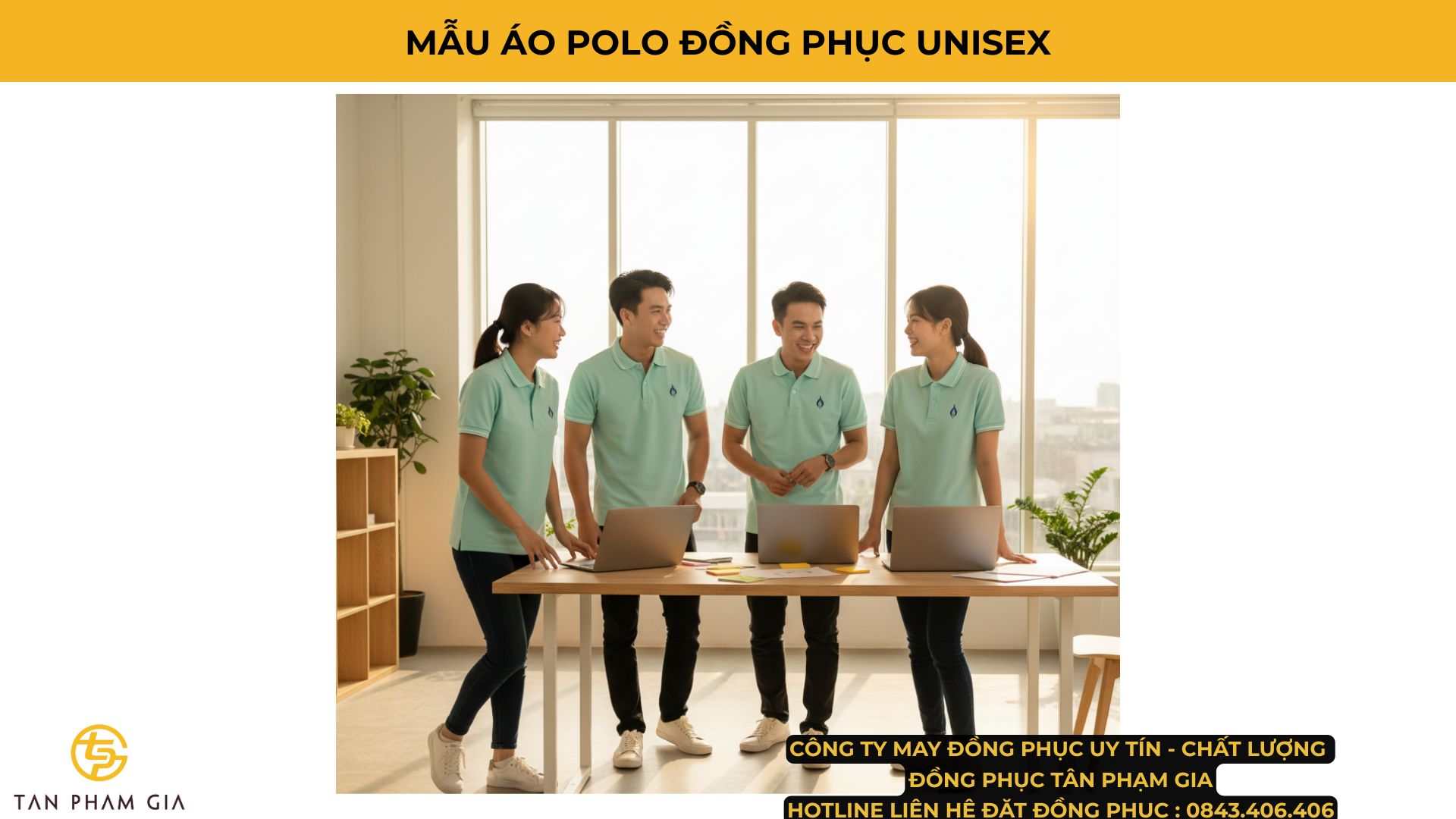 Mẫu Áo Polo Đồng Phục Unisex