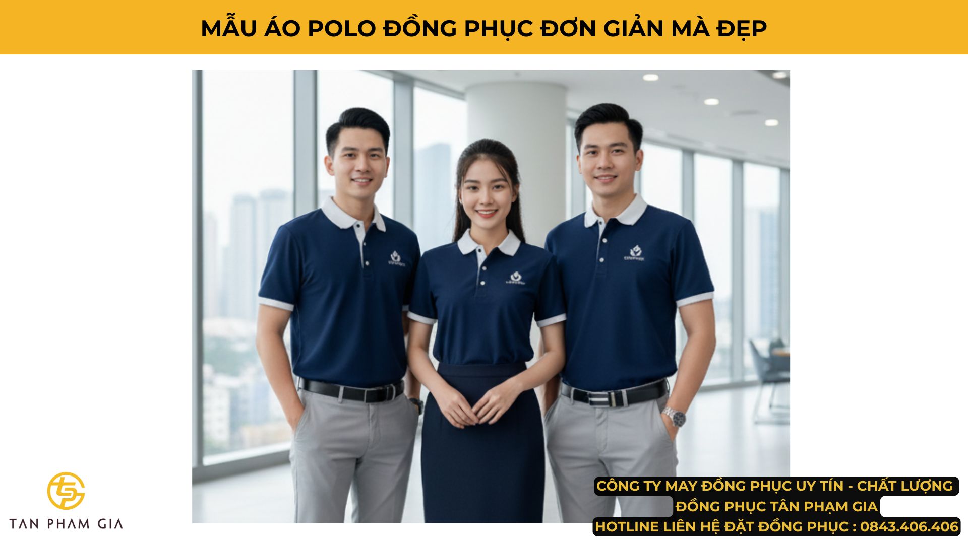 Mẫu Áo Polo Đồng Phục Đơn Giản Mà Đẹp