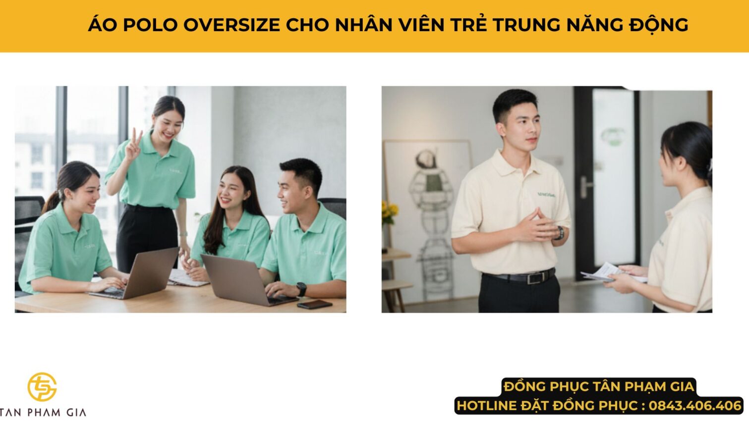 Mẫu Áo Polo Đồng Phục Oversize