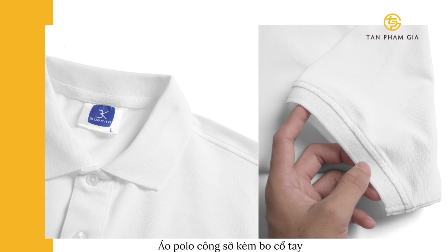 Đồng phục công sở phối bo cổ tay áo